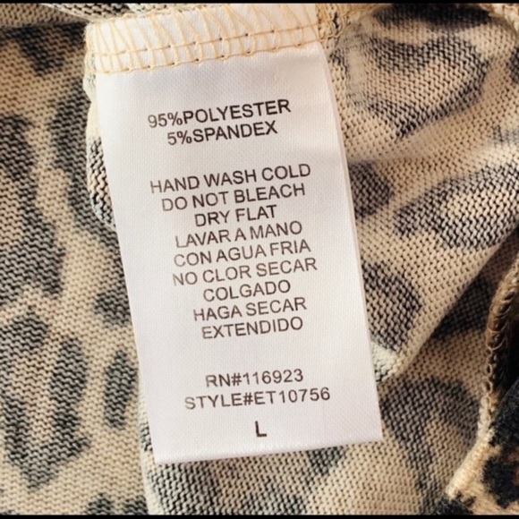 Leopard animal print top hacci knit oversized cozy sweater top long sleeve - Picture 10 of 12